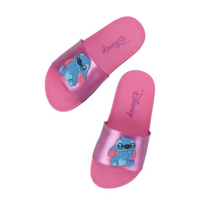 Imagem de Chinelo Infantil Slide Stitch Minnie Personagens Disney Macio 22994