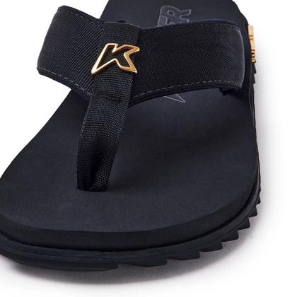 Imagem de Chinelo Kenner Kivah Gold DLK-01 Masculino - Preto/Dourado