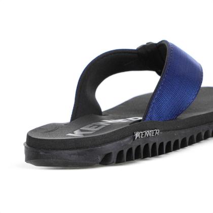 Imagem de Chinelo Kenner Kivah TKS Preto e Azul - Masculino