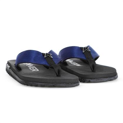 Imagem de Chinelo Kenner Kivah TKS Preto e Azul - Masculino