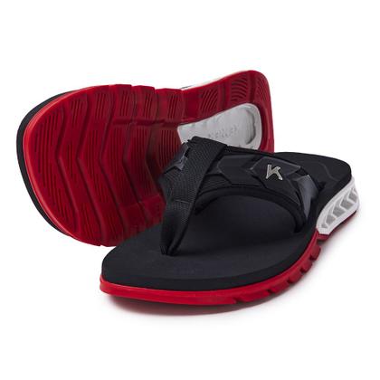 Imagem de Chinelo Kenner Rakka Ultra Full Force Dlm-08 Preto / Vermelho