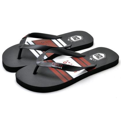 Imagem de Chinelo Masculino Borracha Macio Conforto Duas Tiras Kit 2