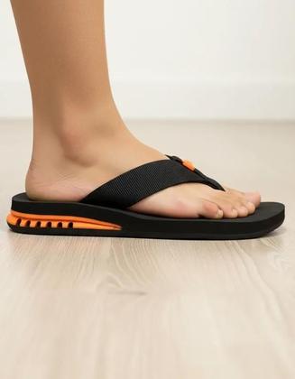 Imagem de Chinelo Masculino Com Salto DuRio Air Para Esporão Fascite Plantar Ortopédico Vegano