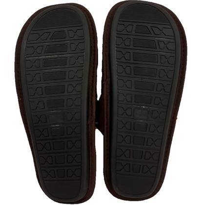 Imagem de Chinelo Masculino de Quarto Marrom com Xadrez GZT Ref.SI0313