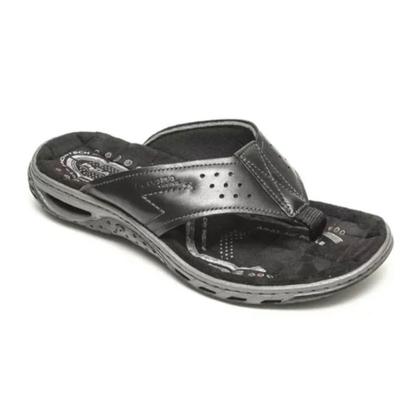Imagem de Chinelo Masculino Pegada Couro Alto Conforto Amortech 131663