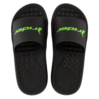 Imagem de Chinelo Masculino Rider Slide Step Preto e Verde - 12265