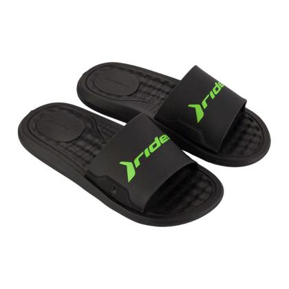 Imagem de Chinelo Masculino Rider Slide Step Preto e Verde - 12265