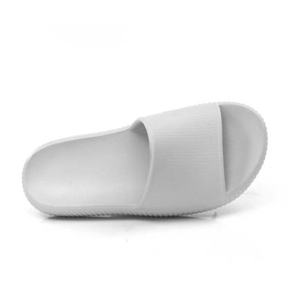 Imagem de Chinelo Masculino Slide Pisando em Nuvem Confortável Macio Terapêutico Branco