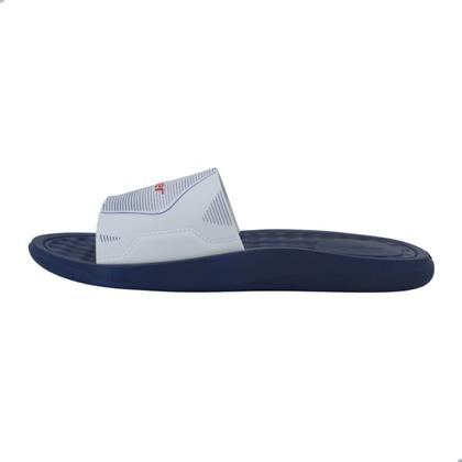 Imagem de Chinelo Masculino Slide Rider Step Azul Branco e Vermelho