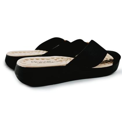 Imagem de Chinelo Modare com Tiras Cruzadas em Elástico e Palmilha Massageadora Maxxi Sense