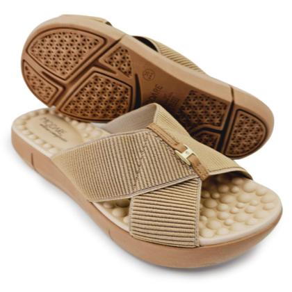 Imagem de Chinelo Modare com Tiras Cruzadas em Elástico e Palmilha Massageadora Maxxi Sense