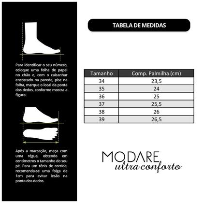 Imagem de Chinelo Modare com Tiras Cruzadas em Elástico e Palmilha Massageadora Maxxi Sense