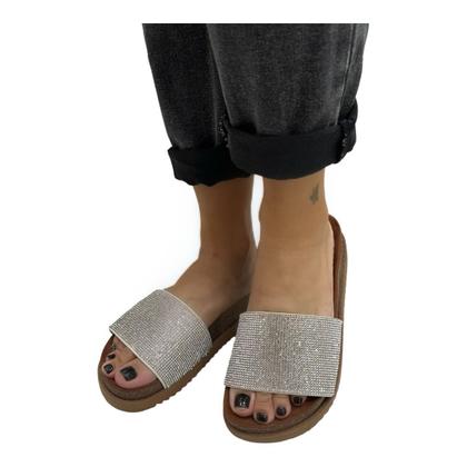 Imagem de Chinelo Moleca 5500.104 Flat Tamanco Slide Papete Flatform Feminino