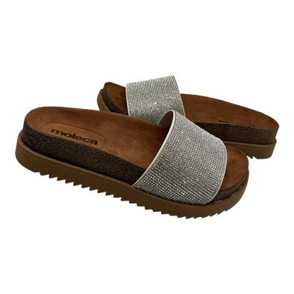 Imagem de Chinelo Moleca 5500.104 Flat Tamanco Slide Papete Flatform Feminino