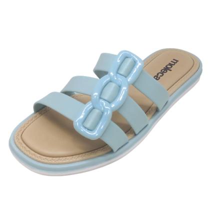 Imagem de Chinelo Moleca Sandalia Rasteira Feminino Slide Conforto Fivela