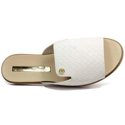 Imagem de Chinelo Moleca  Slide Rasteira Branco Off 5443202
