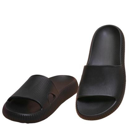 Imagem de Chinelo Nuvem Feminino Ortopedico Ergonometrico Slide Preto