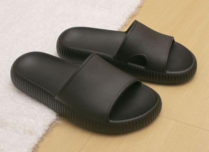 Imagem de Chinelo Nuvem Feminino Ortopedico Ergonometrico Slide Preto