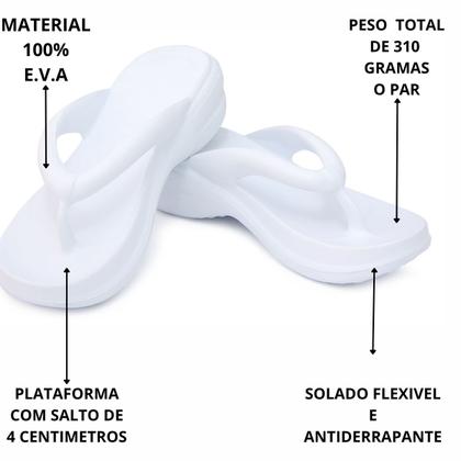Imagem de Chinelo Nuvem Ortopedico Tamanco Confort Feminino Ergonometrico De Eva Confortavel Esporao Tendinite