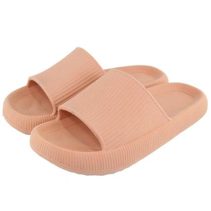 Imagem de Chinelo Nuvem Slide Amanda Block Aberto com Tira Larga e Sola Borracha Leve