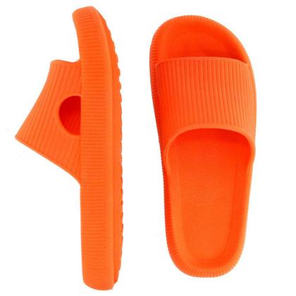 Imagem de Chinelo Nuvem Slide Amanda Block Aberto com Tira Larga e Sola Borracha Leve