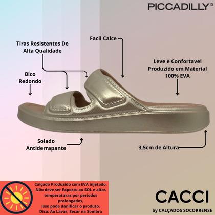 Imagem de Chinelo Nuvem Slide Feminino Casual Conforto Piccadilly