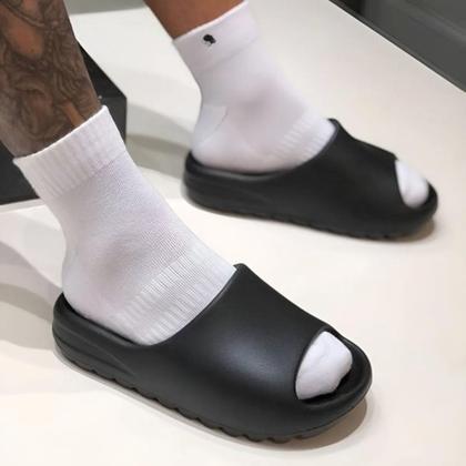 Imagem de Chinelo Nuvem Slide Retro 100% EVA Confortável Ortopédico - Preto