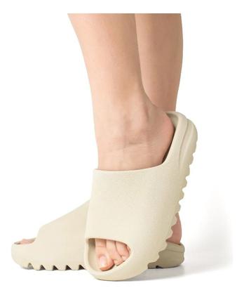 Imagem de Chinelo Nuvem Slide Tratorado Flexível Confortável Off White