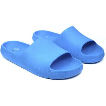 Imagem de Chinelo Nuvem Slide Unisex Leve Confortável Antiderrapante Azul