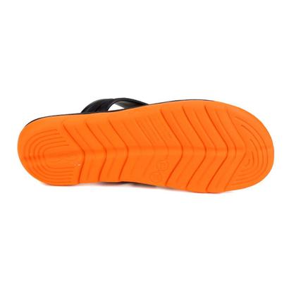 Imagem de Chinelo Olympikus Sydney Masculino - Preto e Laranja