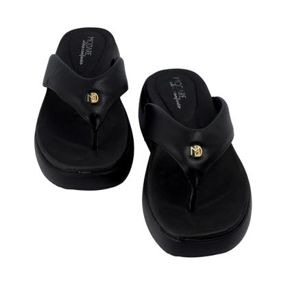 Imagem de Chinelo Ortopédico Feminino Modare Ultraconforto Preto Brilhante 7189.101