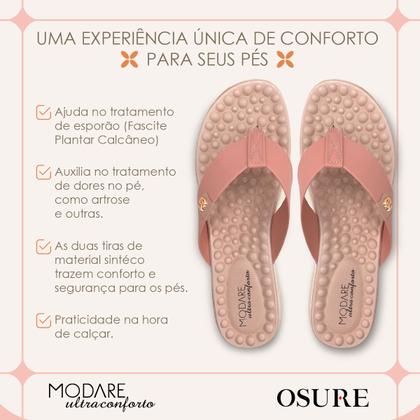 Imagem de Chinelo Ortopédico Modare Feminino Esporão Massageador Macio Amortecedor Sandália Fascite Plantar
