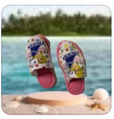 Imagem de Chinelo Pantufa Frozen Infantil Macio Acolchoado 25-26