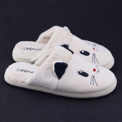 Imagem de Chinelo Pantufa sola Kature 425 gato pelo interno fofinho