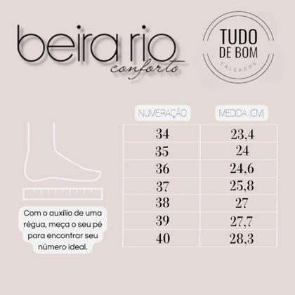 Imagem de Chinelo Papete Beira Rio Feminino Nobuck Confortável