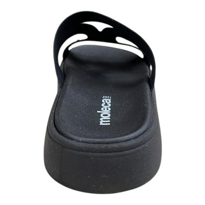 Imagem de Chinelo Papete Feminino Moleca Casual Conforto Slide Antiderrapante Detalhe Metalizado 5469.153 Preto