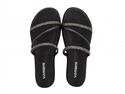 Imagem de Chinelo Papete Via Marte Feminino com Strass 23-19707-01