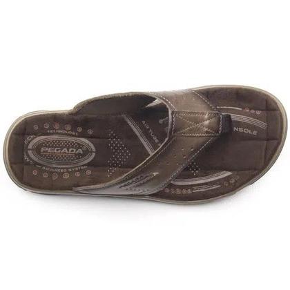 Imagem de Chinelo pegada masculino em couro 131663