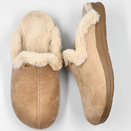 Imagem de Chinelo Pegada Pantufa Atoalhado com Pelo Feminino