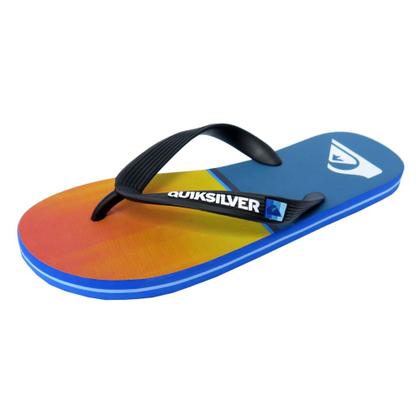 Imagem de Chinelo Quiksilver Molokai Division Azul e Laranja