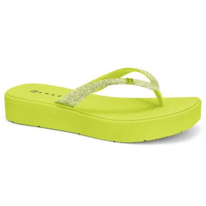 Imagem de Chinelo ramarim feminino flatform com brilhos 24-8102