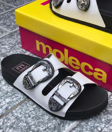 Imagem de Chinelo Rasterinha Feminina Moleca Com Fivelas