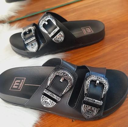 Imagem de Chinelo Rasterinha Feminina Moleca Com Fivelas