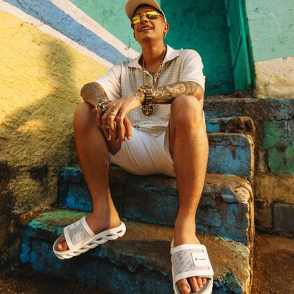 Imagem de Chinelo Rider Power Slide EVA Conforto Estilo Ortopédico Anatômico Ajustável Autocolante