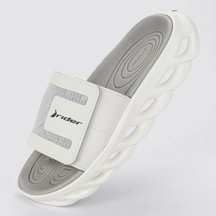 Imagem de Chinelo Rider Power Slide EVA Conforto Estilo Ortopédico Anatômico Ajustável Autocolante