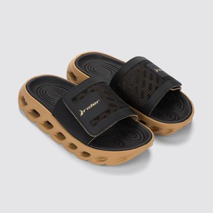 Imagem de Chinelo Rider Power Slide EVA Conforto Estilo Ortopédico Anatômico Ajustável Autocolante