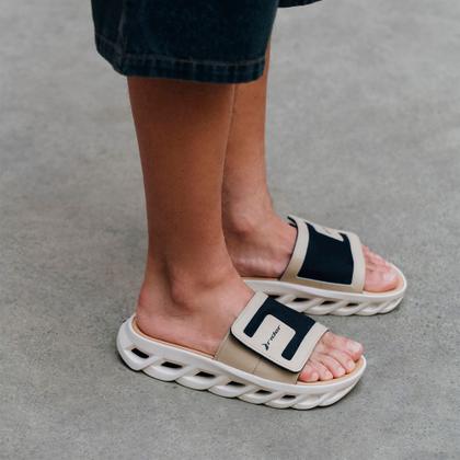 Imagem de Chinelo Rider Power Slide EVA Conforto Estilo Ortopédico Anatômico Ajustável Autocolante