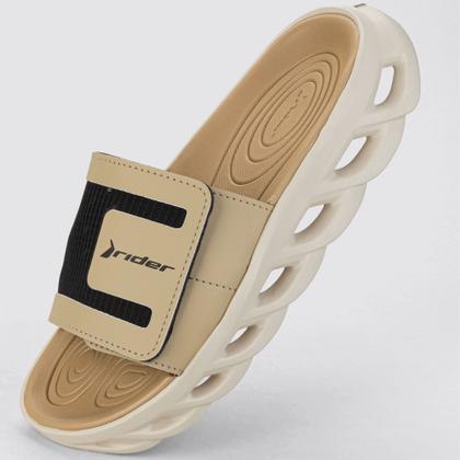 Imagem de Chinelo Rider Power Slide EVA Conforto Estilo Ortopédico Anatômico Ajustável Autocolante