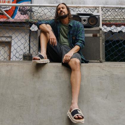 Imagem de Chinelo Rider Power Slide EVA Conforto Estilo Ortopédico Anatômico Ajustável Autocolante