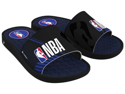 Imagem de Chinelo Rider Slide Pump NBA II - Preto/Branco/Azul